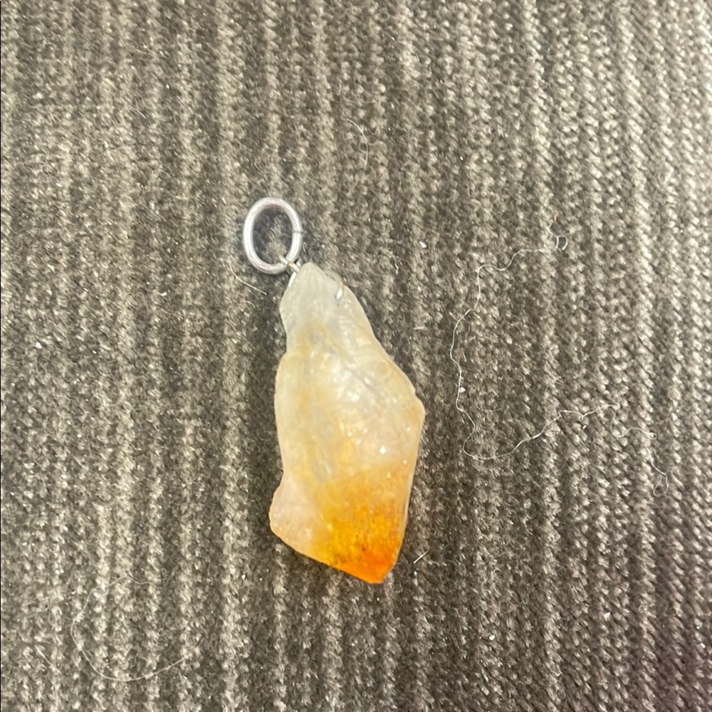 Vintage 1980’s Citrine Specimen Pendant